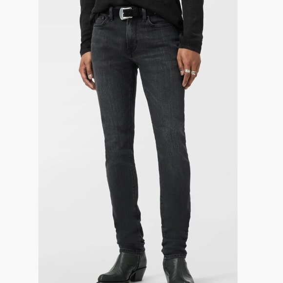 John Varvatos Steel Gray Bowery Straight Jeans - Picture 1 of 9